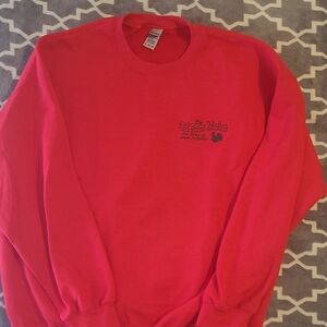 Gildan Men's Crewneck Sweater in Bright Red